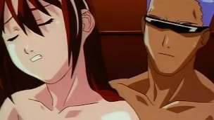 Threesome fuck in sexy hentai movie